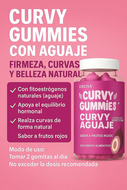 Curvy Gummies con Aguaje™ – Realce natural de curvas y bienestar femenino