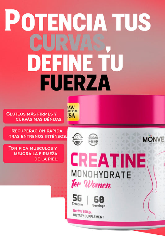 Creatina Femenina Monverd™ Crece tus Gluteos y Recuperate